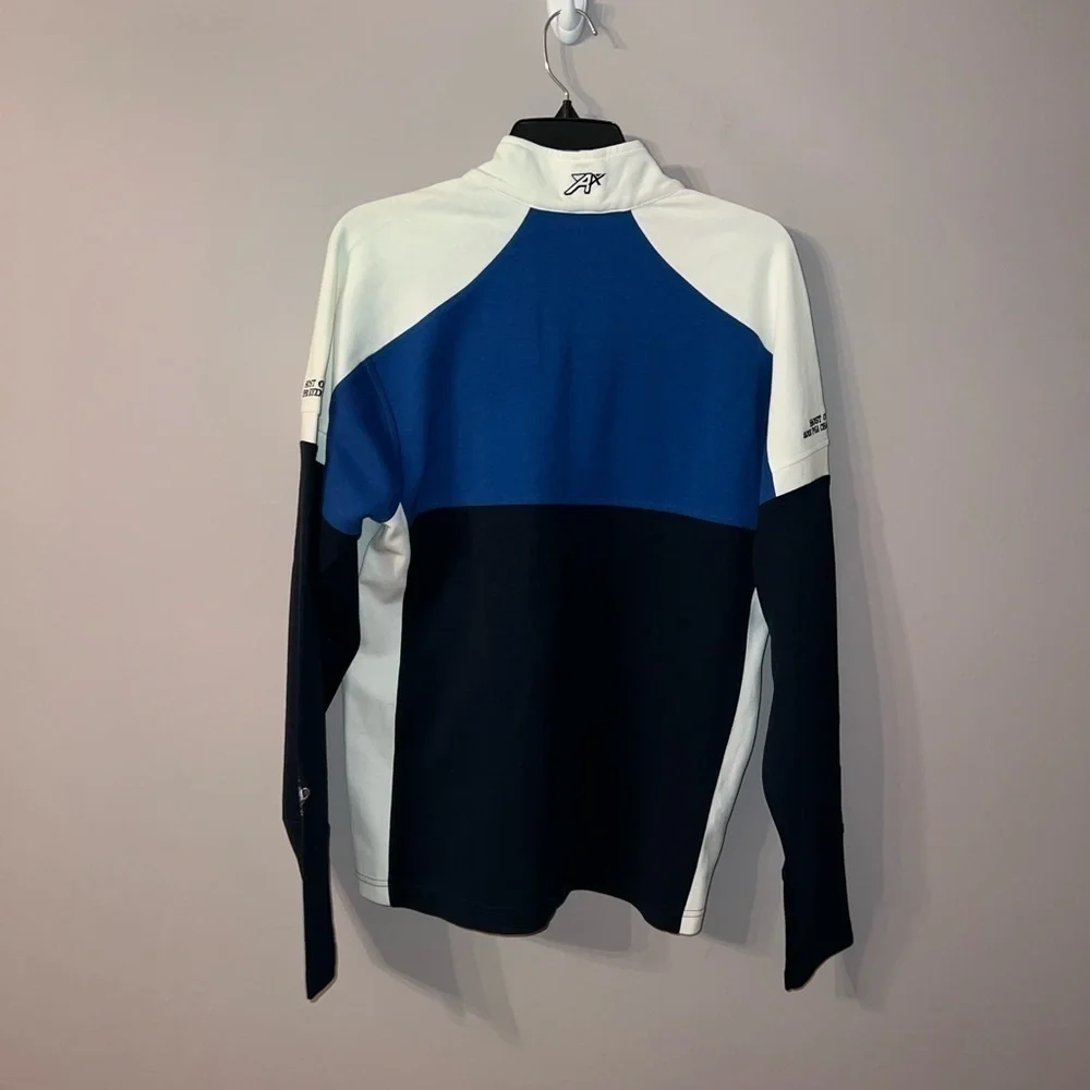 NWT White blue and navy blue sweater ahead extreme size small